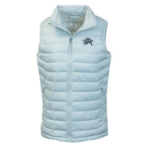 Men's Columbia Aggie Bull Puffer Gray Vest